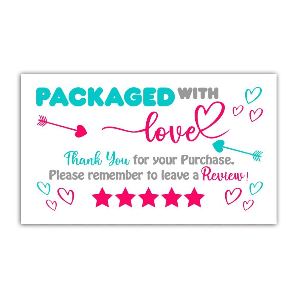 60 Thank You Cards custom cards